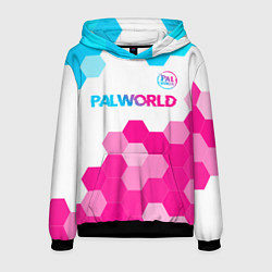 Мужская толстовка Palworld neon gradient style посередине