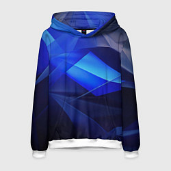 Мужская толстовка Черно-синий абстрактный фон