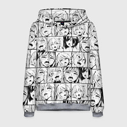 Мужская толстовка Ahegao pattern