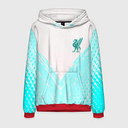Толстовка-худи мужская Liverpool logo texture fc, цвет: 3D-красный