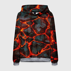 Мужская толстовка Трещины лавы