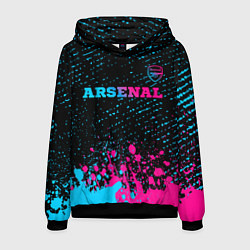 Мужская толстовка Arsenal - neon gradient посередине