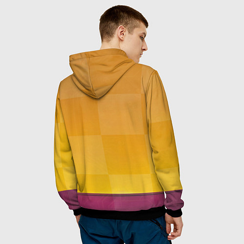 Мужская толстовка Бегущий скелет / 3D-Черный – фото 4