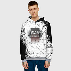 Толстовка-худи мужская Warthunder брызги красок текстура, цвет: 3D-меланж — фото 2