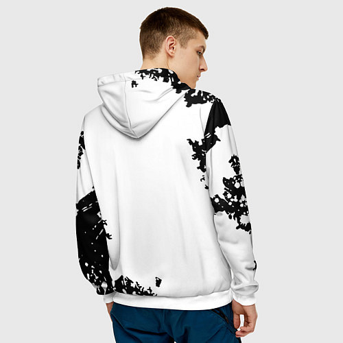 Мужская толстовка Horizon: Zero Dawn текстура / 3D-Белый – фото 4