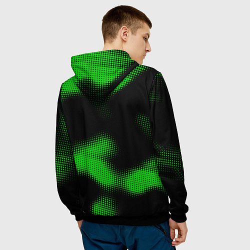 Мужская толстовка Galatasaray sport halftone / 3D-Черный – фото 4