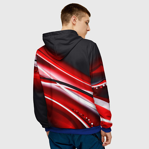 Мужская толстовка Juventus geometry sport line / 3D-Синий – фото 4