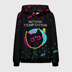 Мужская толстовка Within Temptation - rock star cat