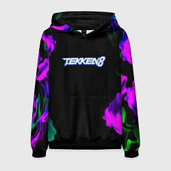 Мужская толстовка Tekken огненный дым текстура