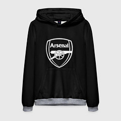 Мужская толстовка Arsenal fc белое лого