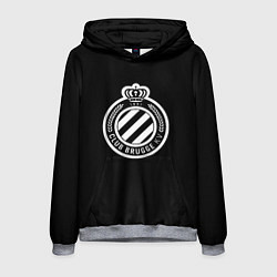 Мужская толстовка Брюгге fc club белое лого