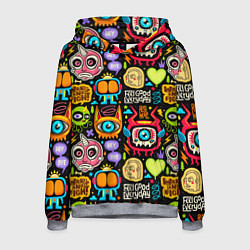 Мужская толстовка Feel good every day motivation monsters pattern