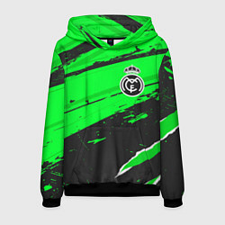 Толстовка-худи мужская Real Madrid sport green, цвет: 3D-черный