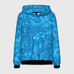 Мужская толстовка Ярко-голубой абстракция космический