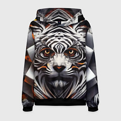 Мужская толстовка Абстракция: тигр