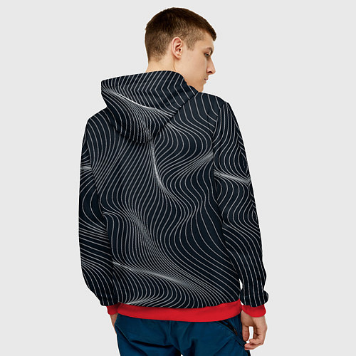 Мужская толстовка Черная аннигиляция / 3D-Красный – фото 4