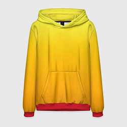 Мужская толстовка Градиент насыщенный жёлтый