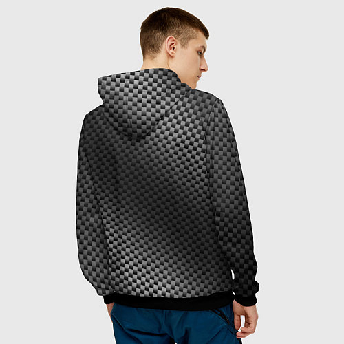 Мужская толстовка Opel sport carbon / 3D-Черный – фото 4