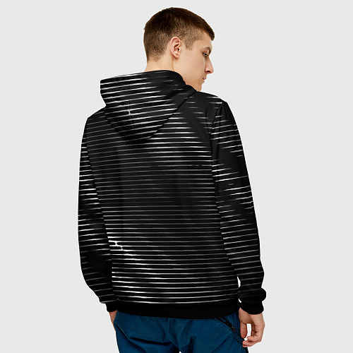 Мужская толстовка SsangYong sport metal / 3D-Черный – фото 4