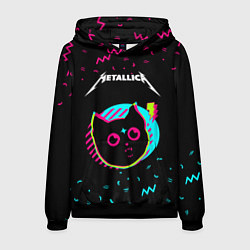 Толстовка-худи мужская Metallica - rock star cat, цвет: 3D-черный