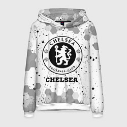 Толстовка-худи мужская Chelsea sport на светлом фоне, цвет: 3D-белый