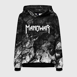 Толстовка-худи мужская Manowar black graphite, цвет: 3D-черный