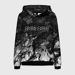 Толстовка-худи мужская Crystal Castles black graphite, цвет: 3D-черный