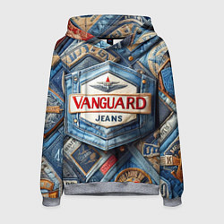 Мужская толстовка Vanguard denim patchwork - ai art