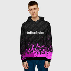 Толстовка-худи мужская Hoffenheim pro football посередине, цвет: 3D-черный — фото 2
