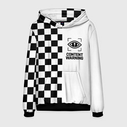Мужская толстовка Content Warning шашечки