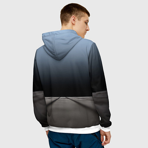 Мужская толстовка Американский масл-кар Pontiac GTO / 3D-Белый – фото 4