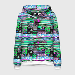 Толстовка-худи мужская Abstract color pattern, цвет: 3D-белый
