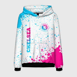 Мужская толстовка Chelsea neon gradient style вертикально