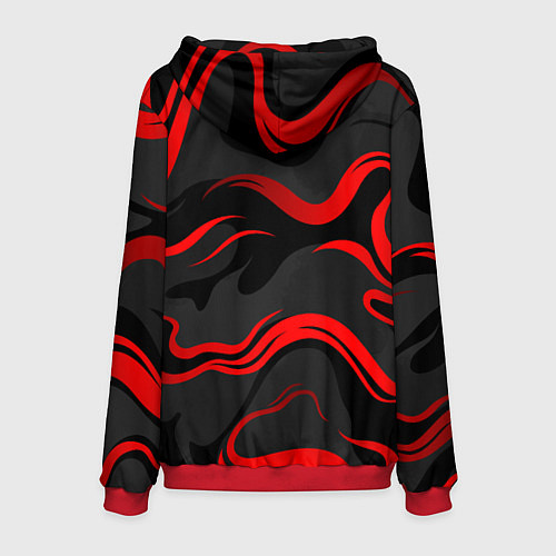 Мужская толстовка СССР - red stripes / 3D-Красный – фото 2