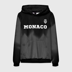 Толстовка-худи мужская Monaco sport на темном фоне посередине, цвет: 3D-черный