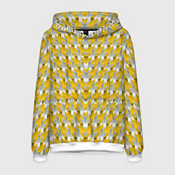Мужская толстовка Жёлто-белый паттерн