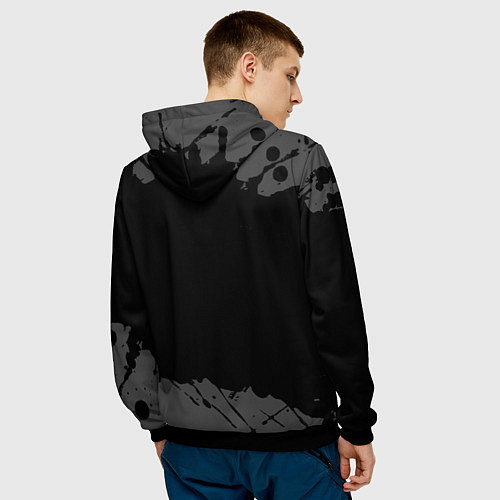 Мужская толстовка Arsenal sport на темном фоне / 3D-Черный – фото 4