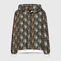 Мужская толстовка Волки паттерн