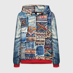 Мужская толстовка Пэчворк узоры индейцев