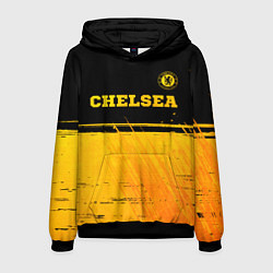 Мужская толстовка Chelsea - gold gradient посередине