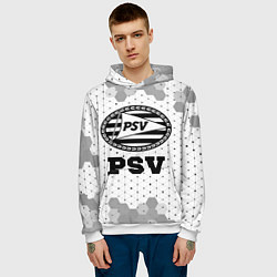 Толстовка-худи мужская PSV sport на светлом фоне, цвет: 3D-белый — фото 2