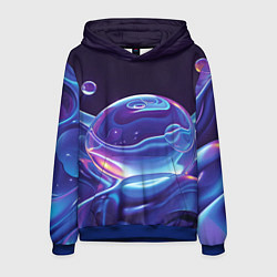 Мужская толстовка Космические мыльные пузыри