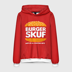 Толстовка-худи мужская Burger skuf, цвет: 3D-белый