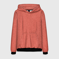 Мужская толстовка Тёмный коралловый полосатый