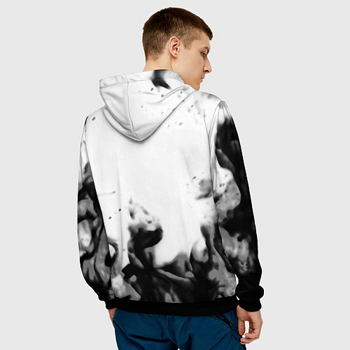 Мужская толстовка Stalker fire steel / 3D-Черный – фото 4