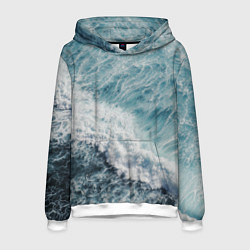 Мужская толстовка Морская бирюзовая волна