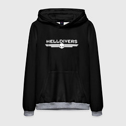 Толстовка-худи мужская Helldivers Logo, цвет: 3D-меланж