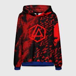 Толстовка-худи мужская Linkin park red logo, цвет: 3D-синий