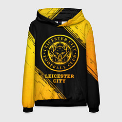 Мужская толстовка Leicester City - gold gradient