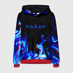 Мужская толстовка The Witcher fire logo glitch